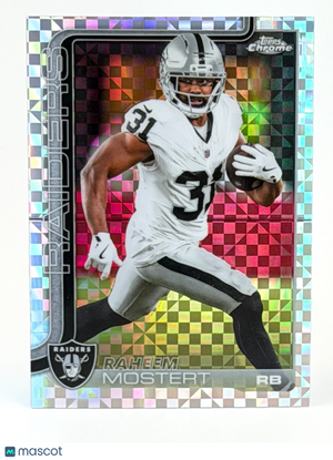 🏈 2025 Topps Chrome Football #182 Raheem Mostert - Raiders - X-FRACTOR