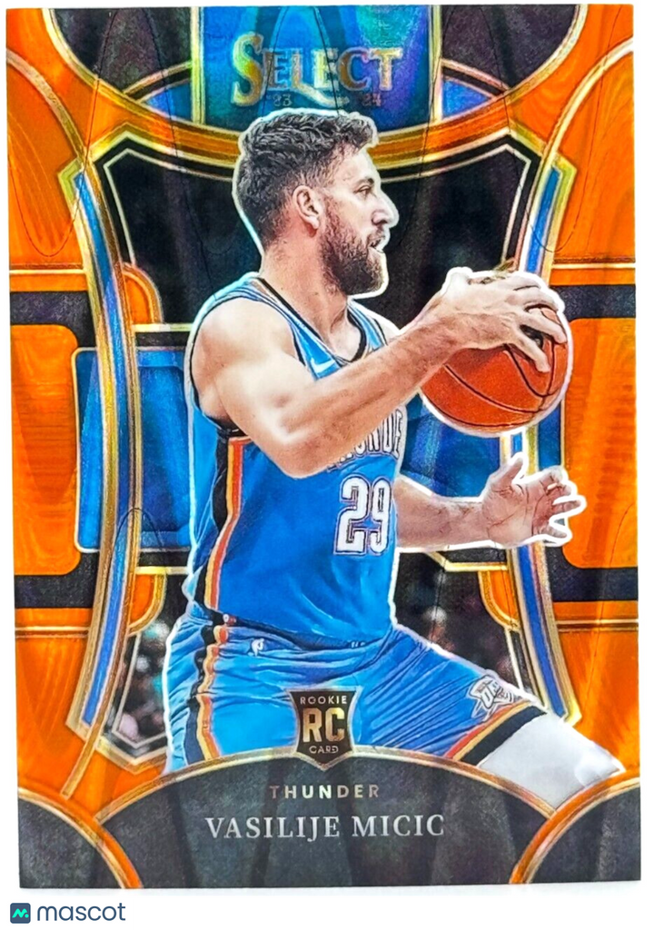 🏀 2023-24 Panini Select Mezzanine Tectonic Orange Prizm #92 Vasilije Micic (RC)