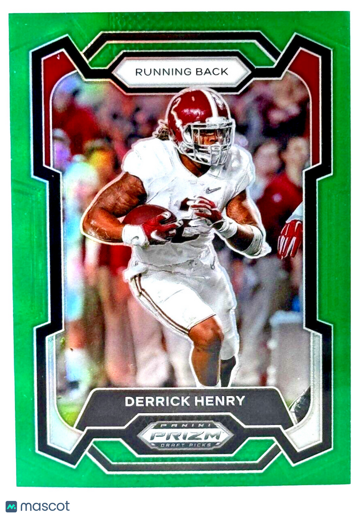 🏈 2024 Panini Prizm Draft Picks #100 Green Prizm - Derrick Henry - Ravens