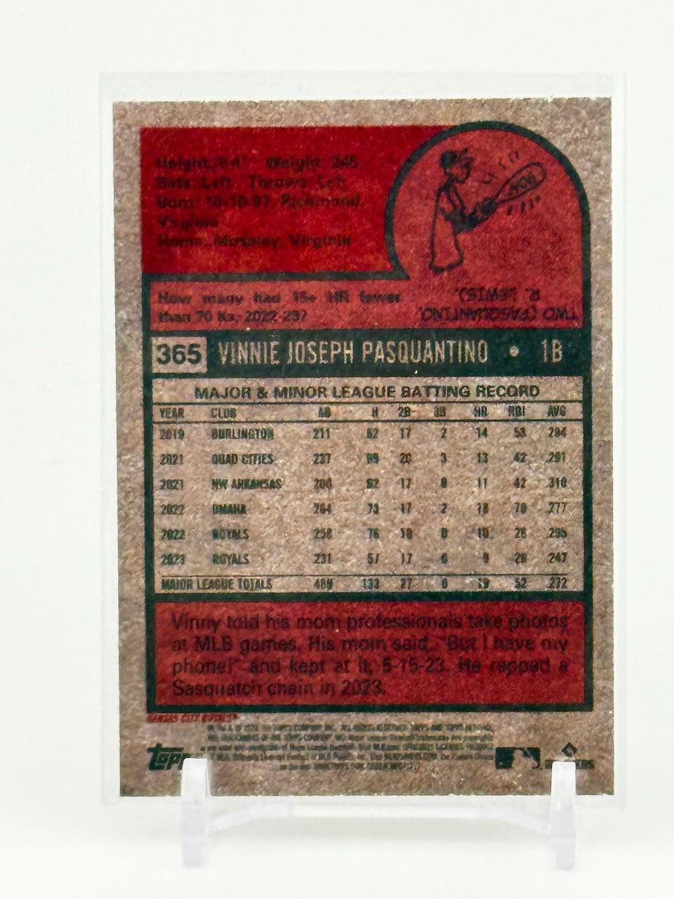 2024 Topps Heritage - #365 Vinnie Pasquantino