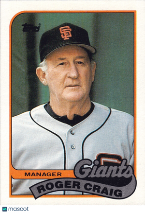 1989 Topps - Team Checklist #744 Roger Craig