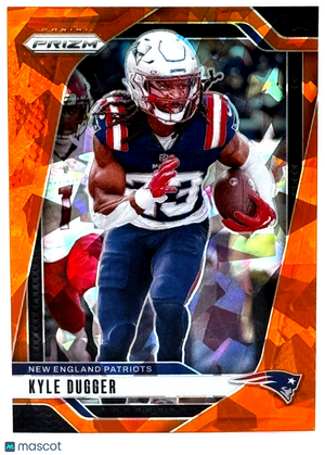🏈 2024 Panini Prizm #197 Orange Ice Prizm - Kyle Dugger - Patriots
