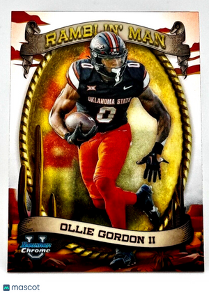 2024 Bowman Chrome University RAMBLIN' MAN - Ollie Gordon II - OSU