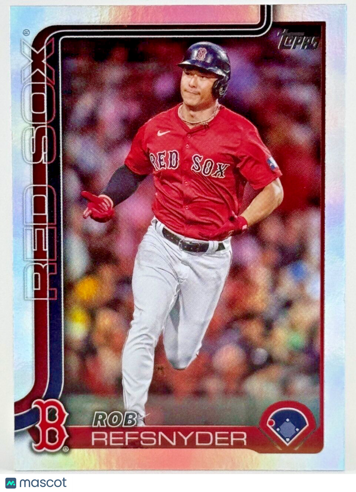 ⚾️ 2025 Topps Series 1 #112 Rainbow Foil - Rob Refsnyder - Red Sox