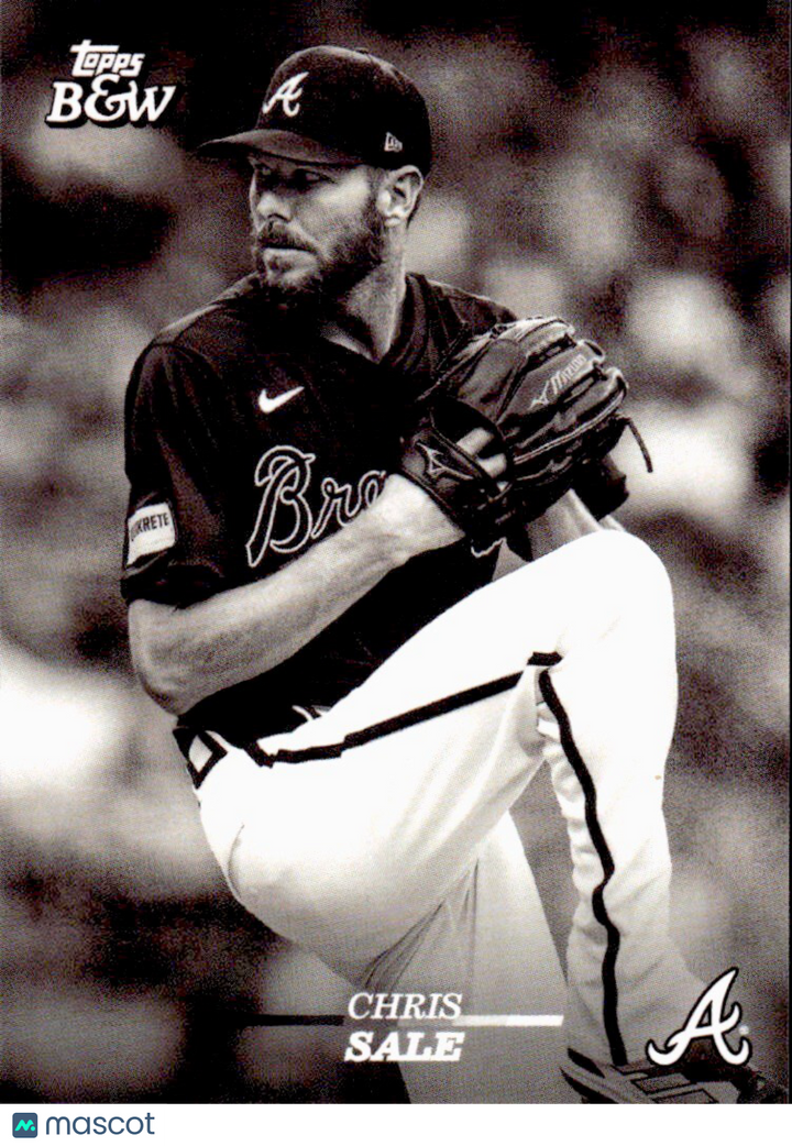 ⚾️ 2024 Topps Black & White Baseball #88 CHRIS SALE - Braves