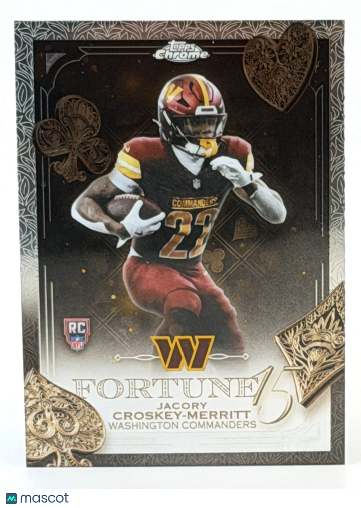 🏈 2025 Topps Chrome Football #F15-29 Fortune Insert - Jacory Crosky-Merritt RC
