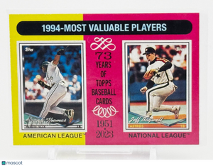2024 Topps Heritage - MVP #198 Frank Thomas, Jeff Bagwell