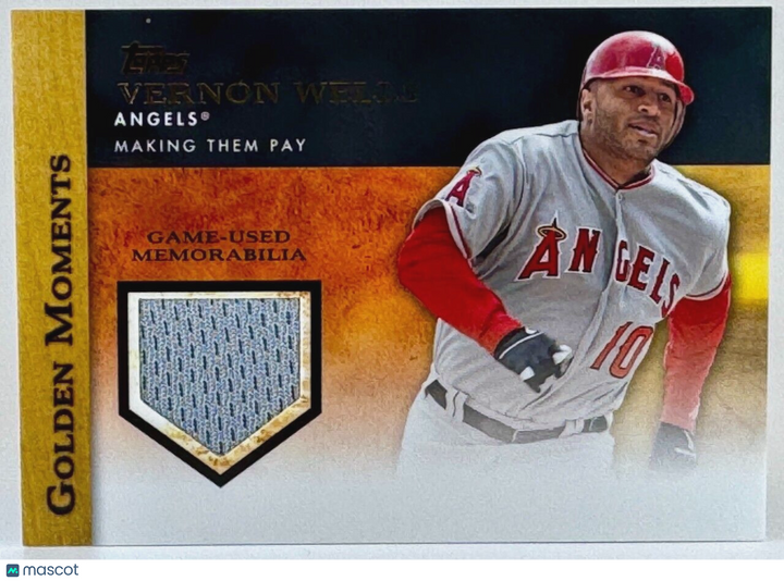 2012 Topps Golden Moments #GMR-VWE Game-Used Relic - Vernon Wells