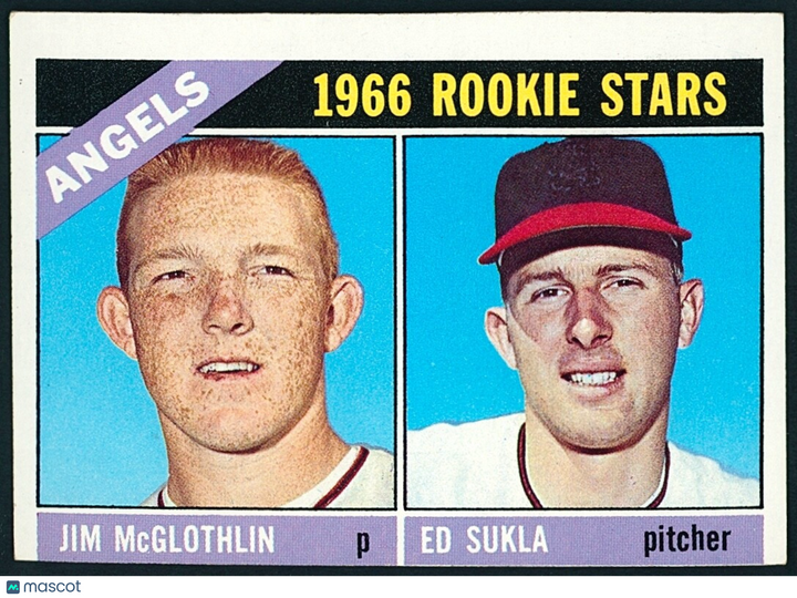 ⚾️ 1966 Topps - 1966 Rookie Stars Jim McGlothlin, Ed Sukla #417 (RC) EX (MC)