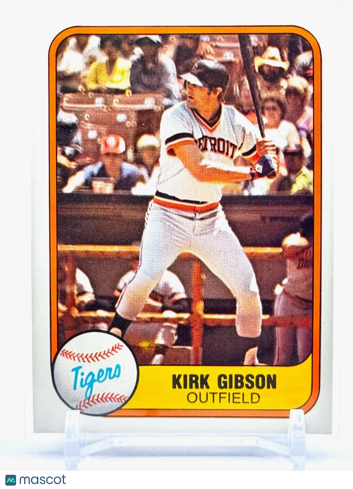 1981 Fleer - #481 Kirk Gibson (RC) - Rookie - Detroit Tigers - SHARP CORNERS