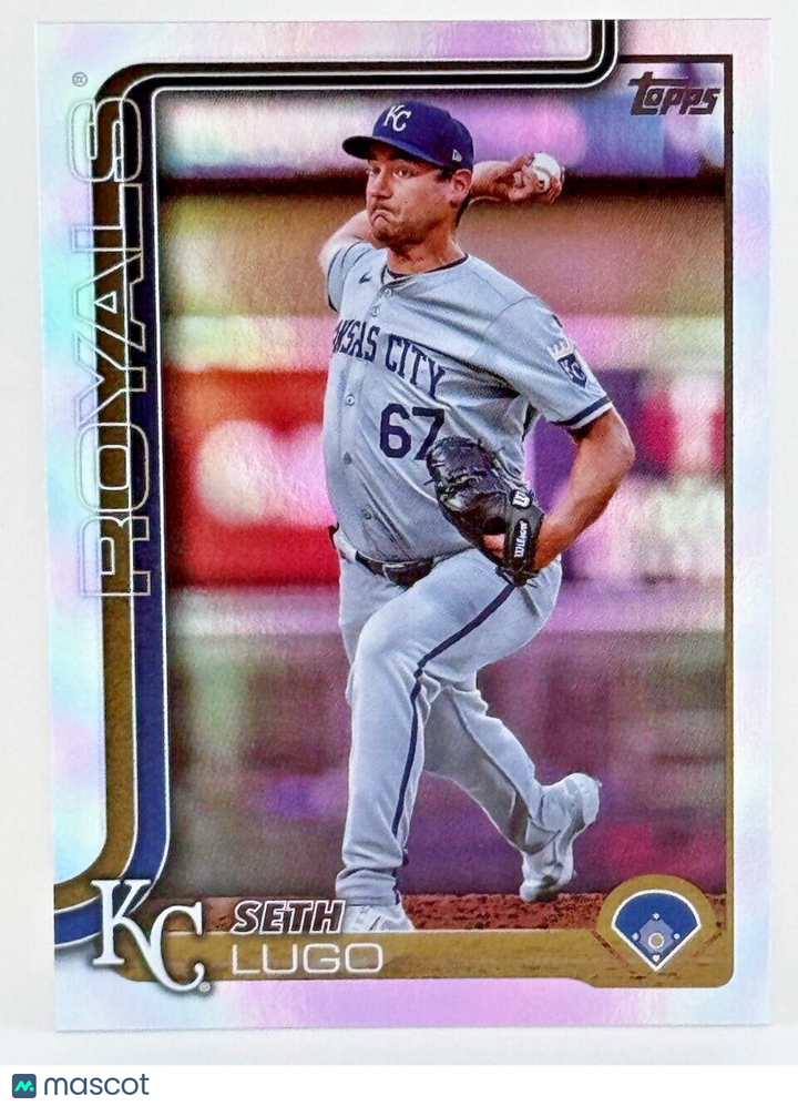 ⚾️ 2025 Topps Series 1 #206 Rainbow Foil Parallel - Seth Lugo - Royals