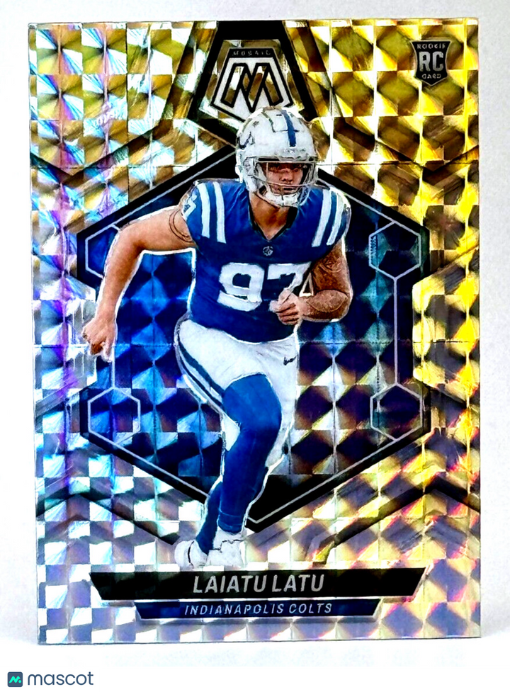🏈 2024 Panini Mosaic #315 (RC) Rookie - MOSAIC PRIZM - Laiatu Latu - Colts 🏈