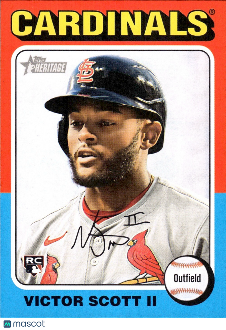 ⚾️ 2024 Topps Heritage HN #667 - Victor Scott II (RC) Rookie - Cardinals