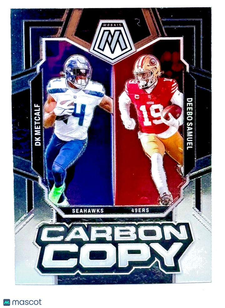 2024 Panini Mosaic #CC-4 CARBON COPY - DK Metcalf, Deebo Samuel - Seahawks,49ers