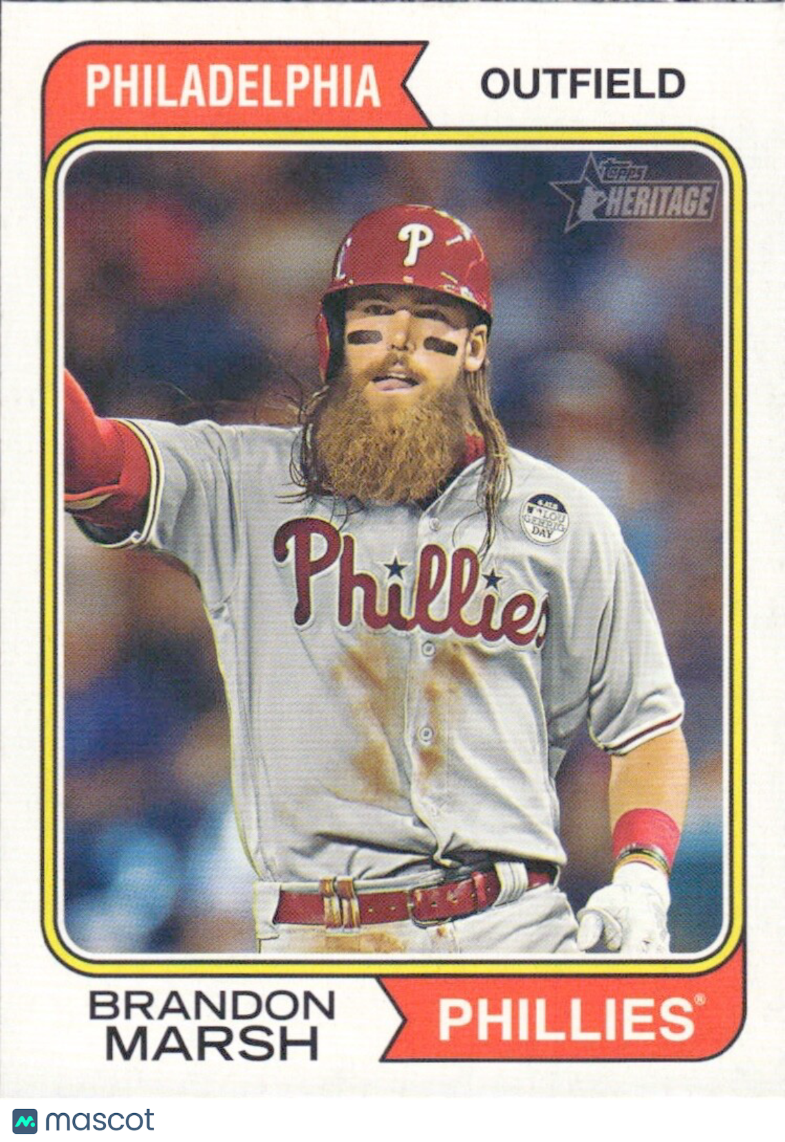 2023 Topps Heritage High Number - #519 Brandon Marsh
