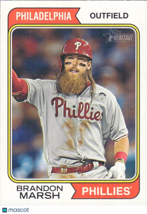 2023 Topps Heritage High Number - #519 Brandon Marsh