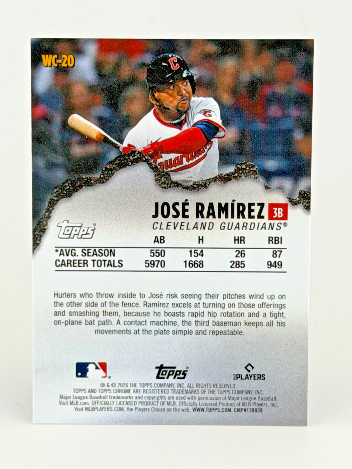 2026 Topps Chrome #WC-10 Jose Ramirez - Wrecking Crew REFRACTOR