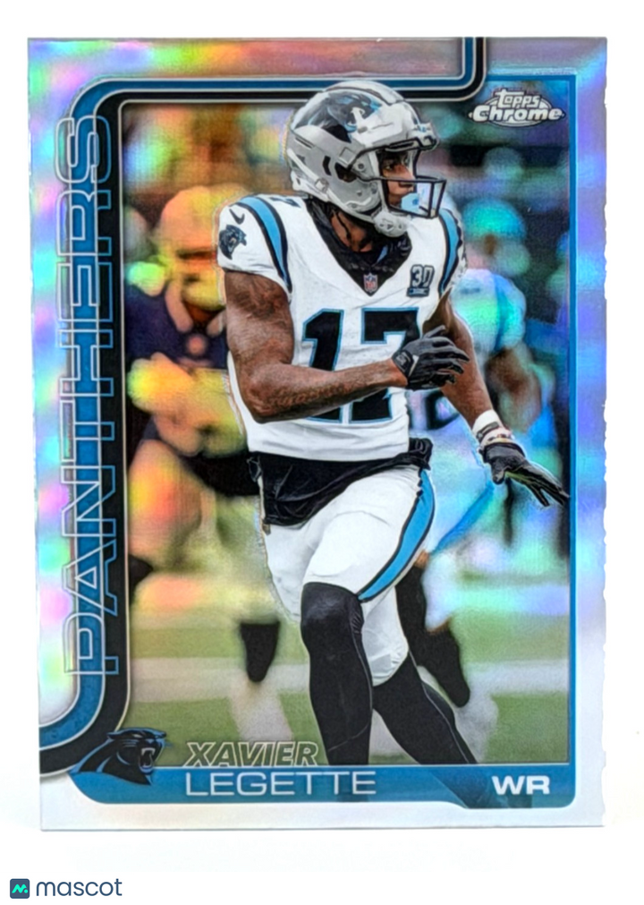 🏈 2025 Topps Chrome Football #38 Xavier Legette - REFRACTOR