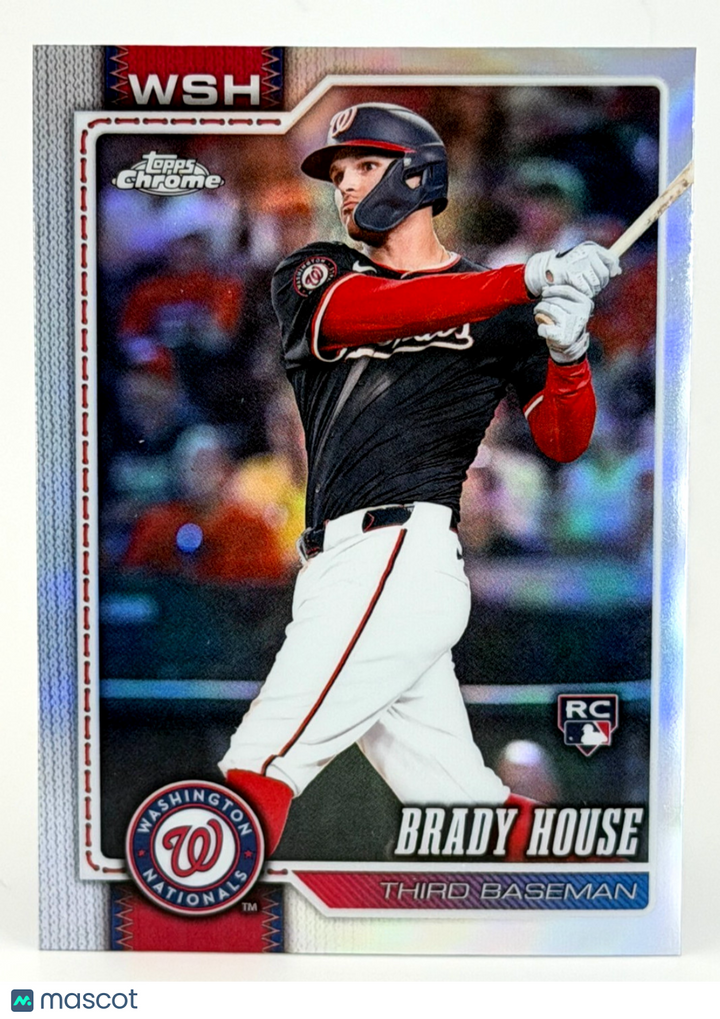 2026 Topps Chrome #189 Brady House RC Rookie - REFRACTOR - Nats