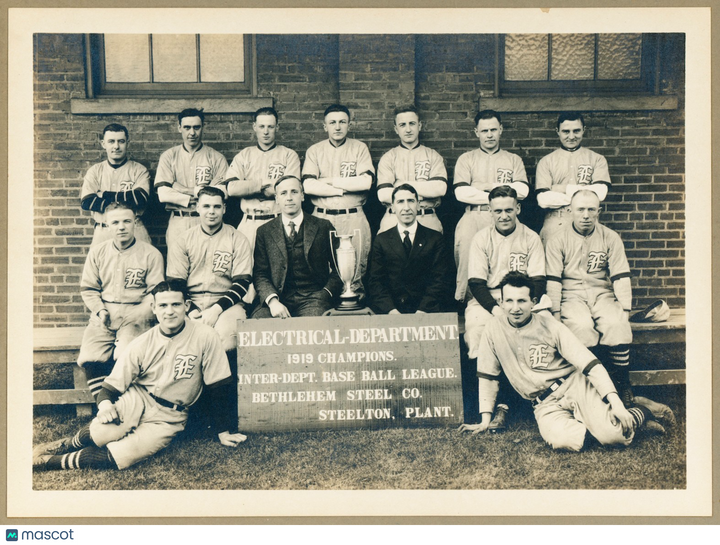 ⚾️ 1919 Baseball Team Type 1 Photo - Bethlehem Steel Champions - Steelton, PA ⚾️