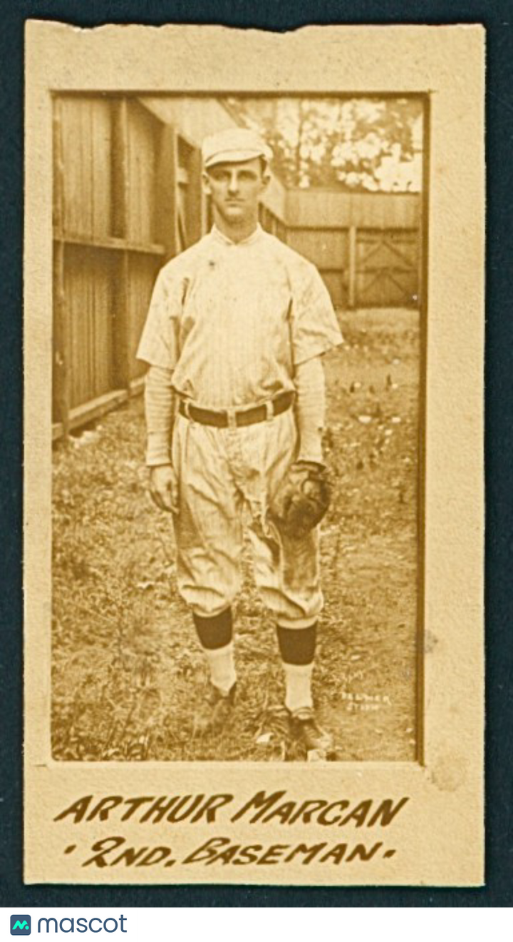 1913-14 Birmingham Barons - Arthur Marcan - Hand Cut - Palmer Studios Photo Card