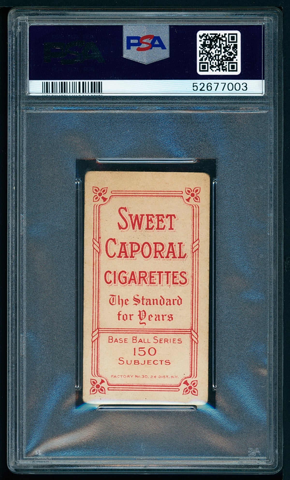 1909-11 T206 Sweet Caporal - Tim Jordan Error DOUBLE NAME Rookie PSA 2 Miscut