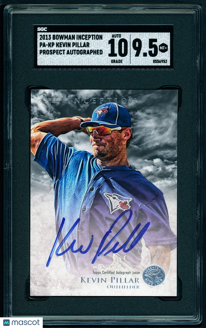 2013 Bowman Inception Kevin Pillar Prospect Autographs #PA-KP SGC 10 AUTO 9.5