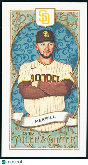 2026 Topps Allen & Ginter N34 MINI #N34-32 Jackson Merrill - Padres