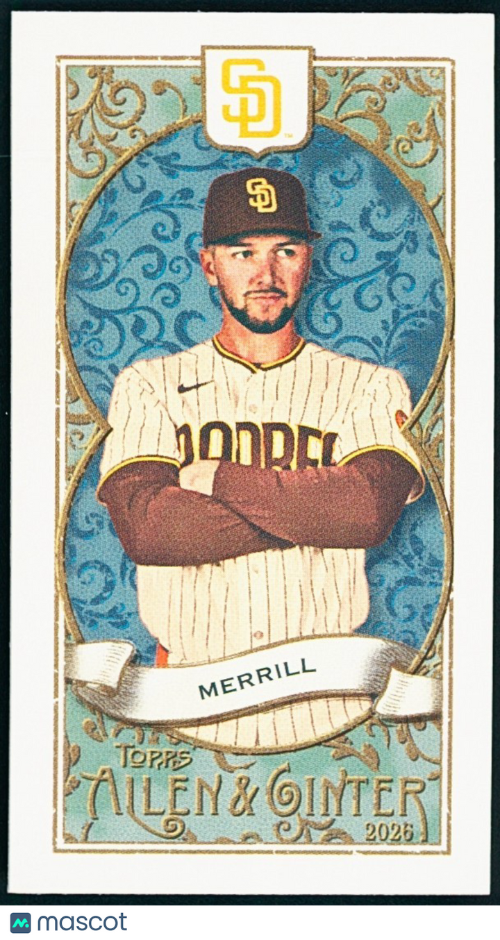 2026 Topps Allen & Ginter N34 MINI #N34-32 Jackson Merrill - Padres