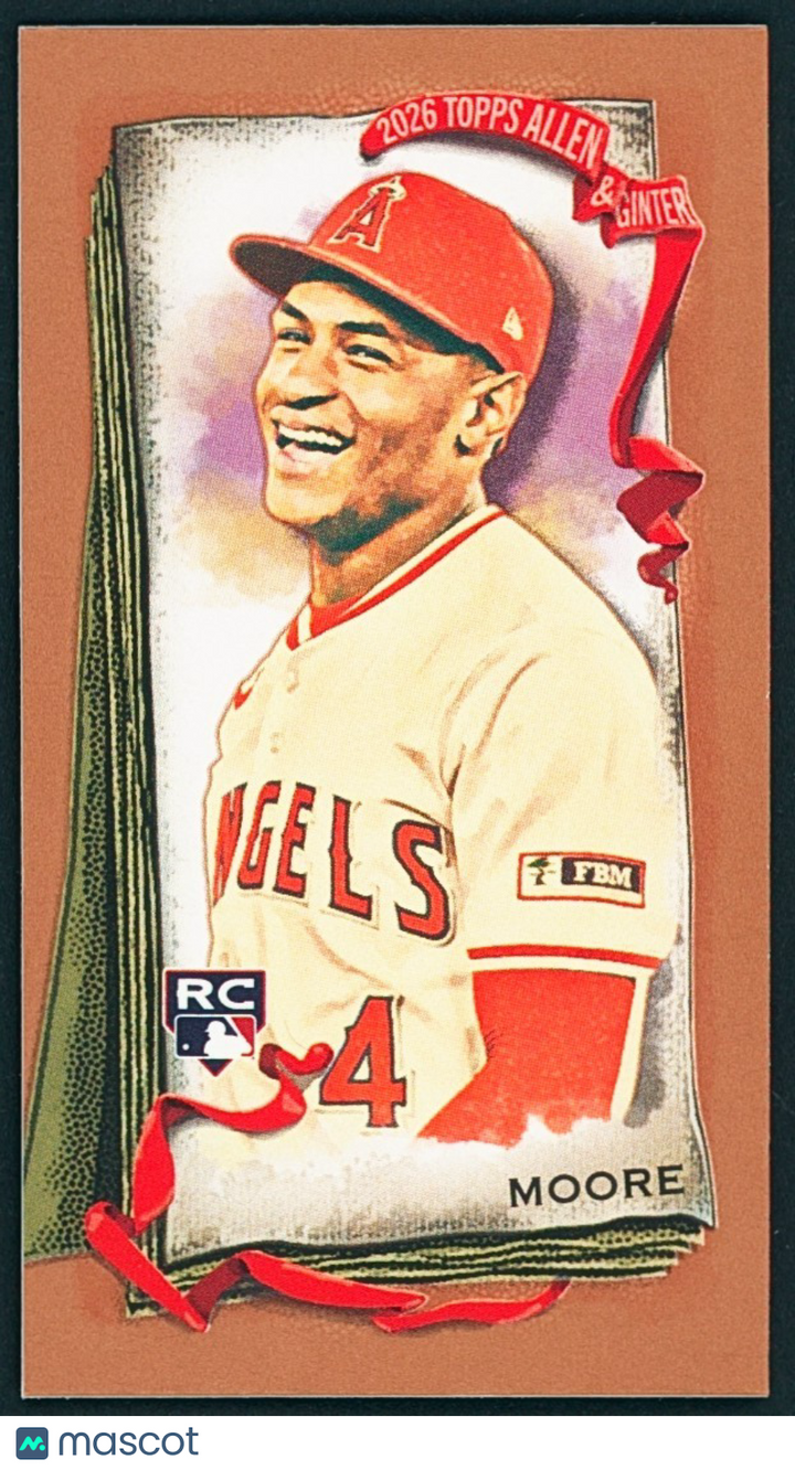 2026 Topps Allen & Ginter MINI GOLD BORDER #278 Christian Moore RC Rookie